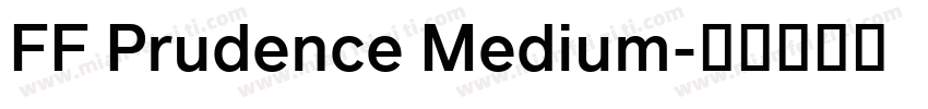 FF Prudence Medium字体转换
